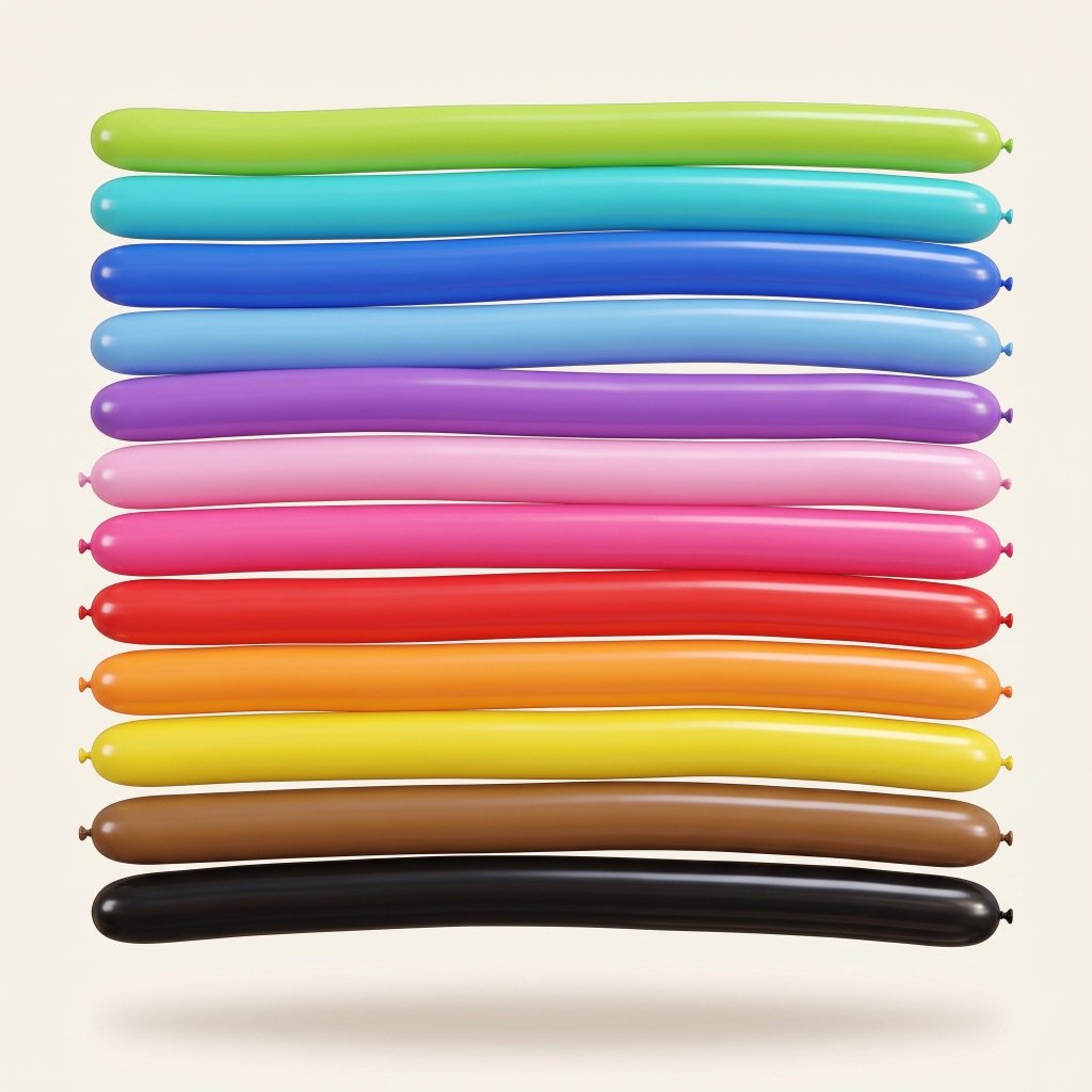 Balloon color reference showing available balloon colors
