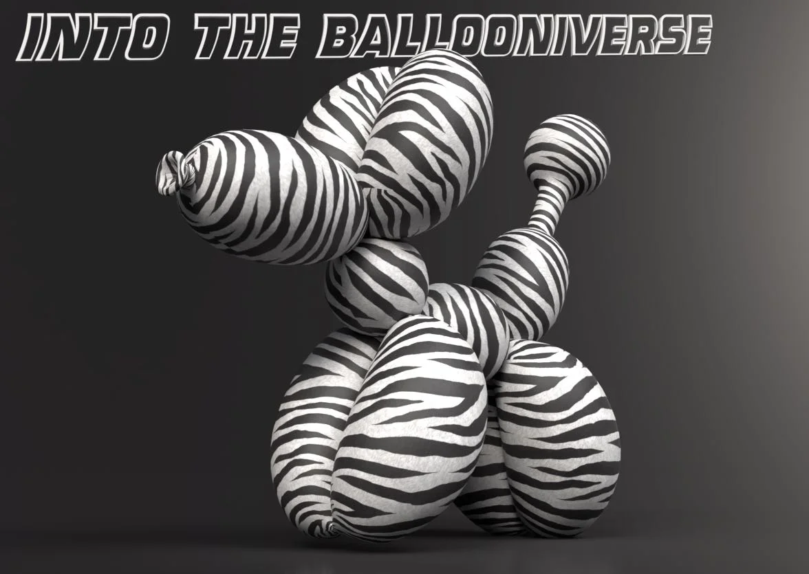 Into the Ballooniverse zebra balloon art